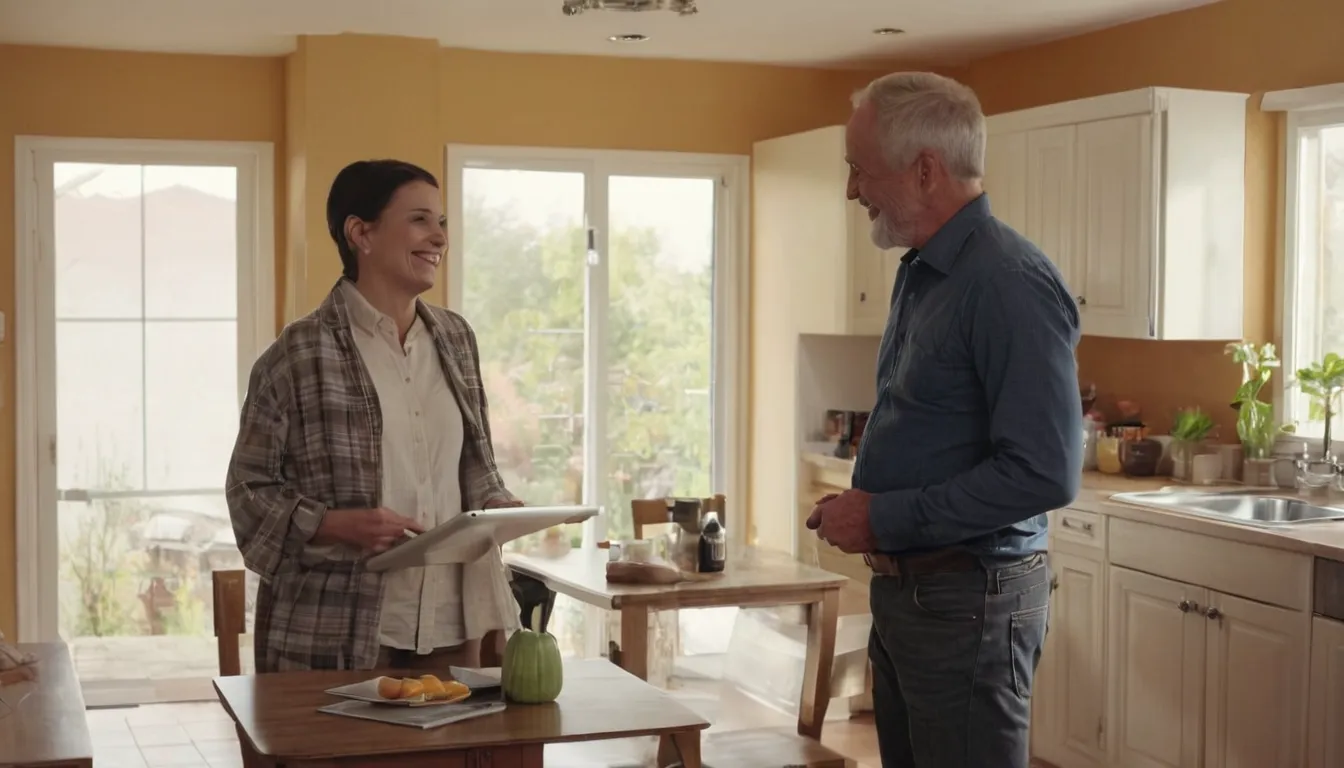 A homeowner reviewing bathing options with a local provider in the Brewster area